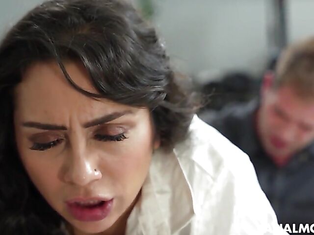 MILF anal lesson for stepson featuring Lilly Hall