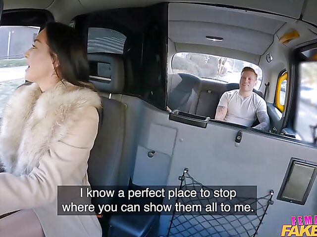 Taxi sex with hot sexy driver Zuzu Sweet