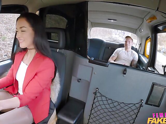 Taxi sex with hot sexy driver Zuzu Sweet
