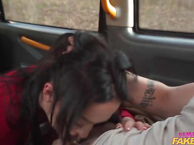 Taxi sex with hot sexy driver Zuzu Sweet