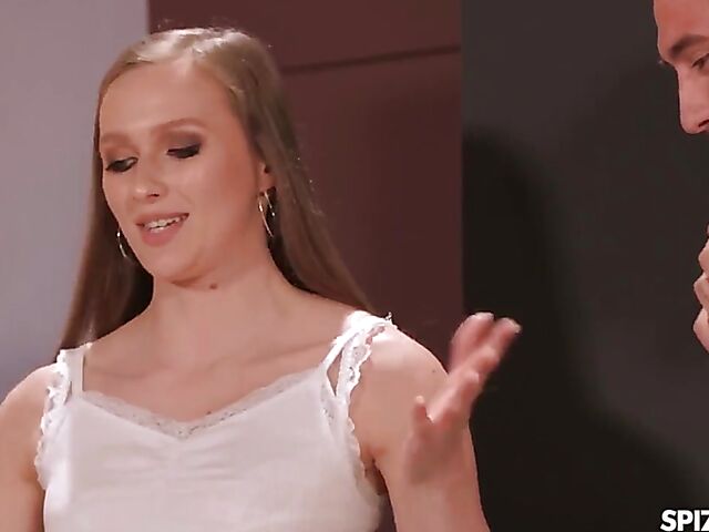 On-the-job training with sexy Czech babe Stacy Cruz