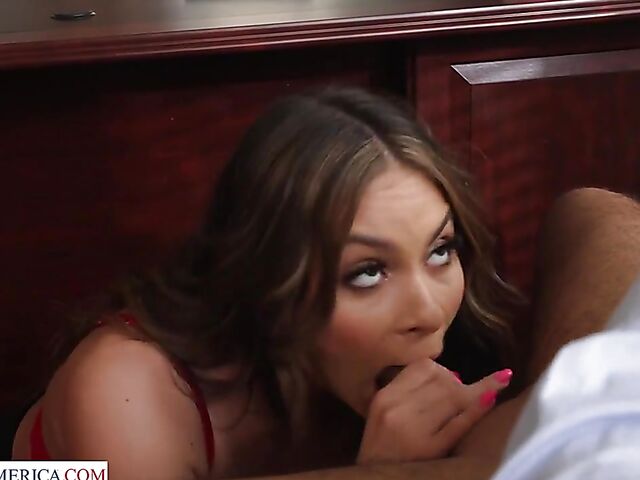Sex at work with hot lady boss Nicole Aria