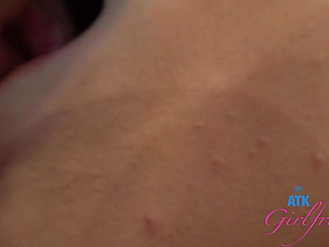 All natural ATK girlfriend Sahara Skye gets nailed POV style