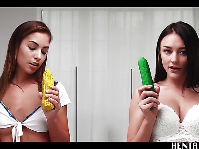 Lesbian toys addicts with smooth pussies Alya Stark and Frederica Fierce have fun and cum