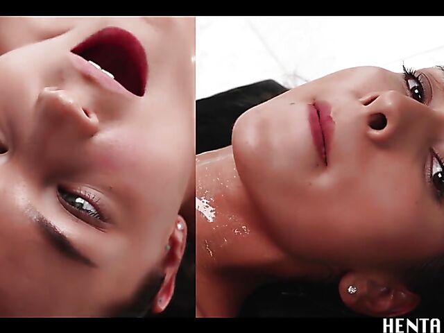 Lesbian toys addicts with smooth pussies Alya Stark and Frederica Fierce have fun and cum