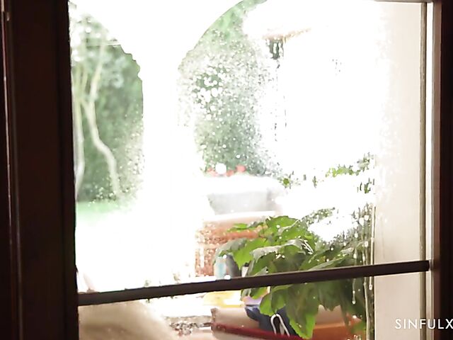 Blonde MILF interracial sin with a hot black guy featuring Amber Jayne