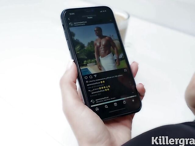 Passionate interracial sex in black lingerie with big tits babe Ava Koxxx