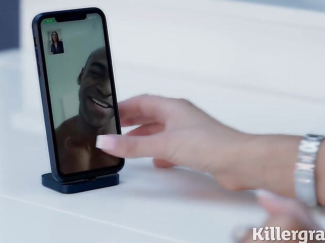 Passionate interracial sex in black lingerie with big tits babe Ava Koxxx