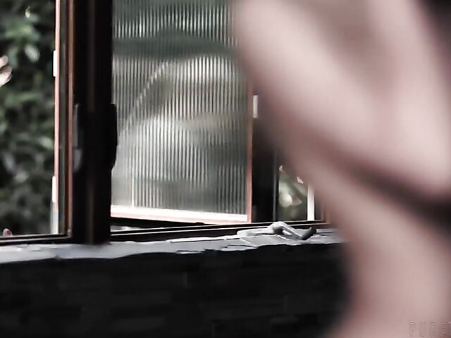 All natural brunette Aften Opal can't stop fucking that exotic cock