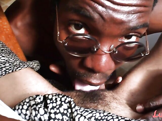 Puck & Gila - Interracial POV pussy eating and fucking with an artist