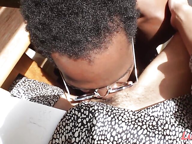 Puck & Gila - Interracial POV pussy eating and fucking with an artist