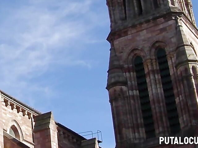 Tattooed schoolgirl with pierced nipples Dalila Dark fucks priest Torbe