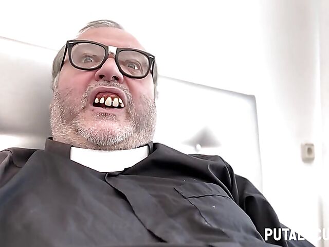 Tattooed schoolgirl with pierced nipples Dalila Dark fucks priest Torbe
