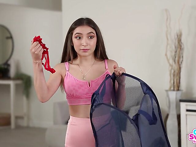 Teen threesome with stepsister and her friend featuring Amber Summer and Kimmy Kimm