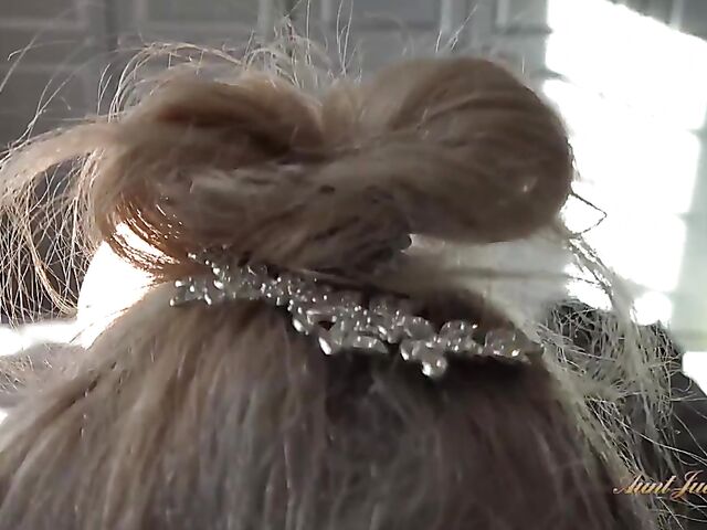 Dirty talking granny fingering her old cunt in front of you