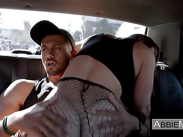 Crazy hardcore fuck in fishnets with Abbie Maley