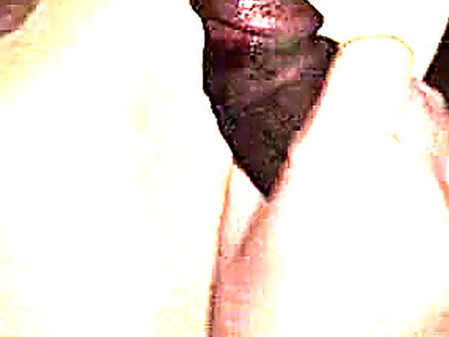 Middle aged white lady gives interracial blowjob