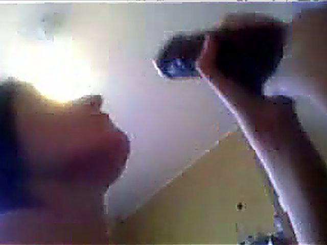 Horny chick sucks on a monster black cock