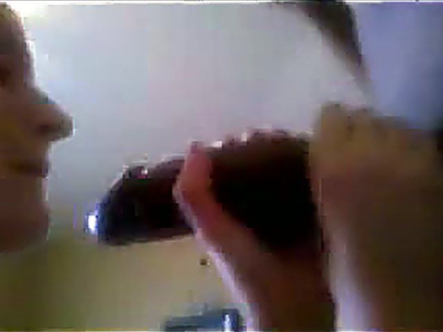 Horny chick sucks on a monster black cock