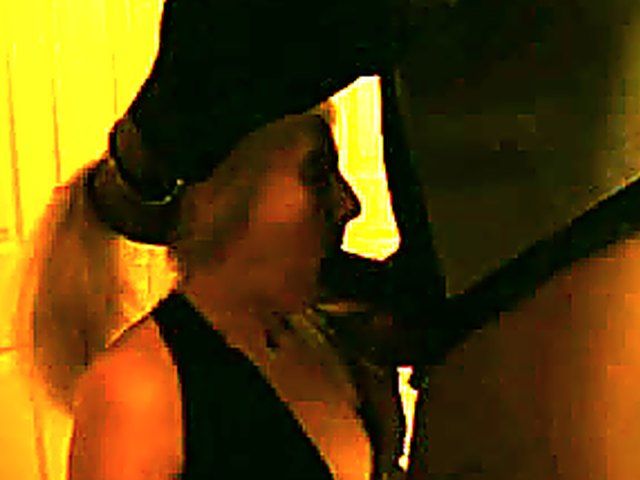 Mature blonde wife sucks on a black dick