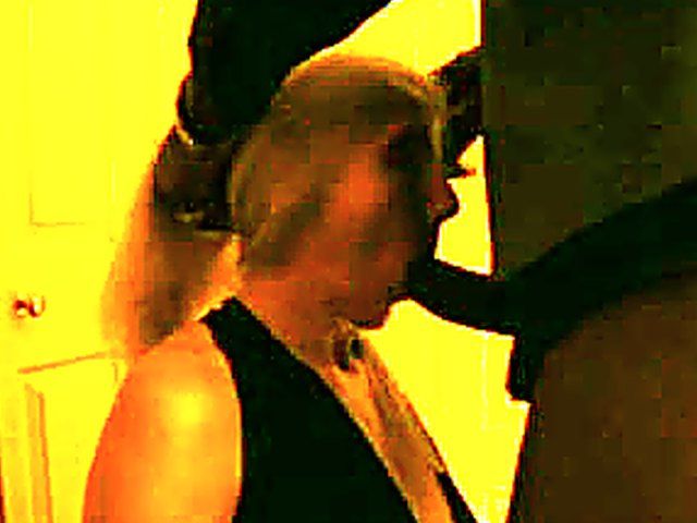 Mature blonde wife sucks on a black dick
