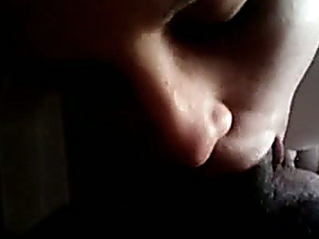 Pretty white brunette loves sucking black cock