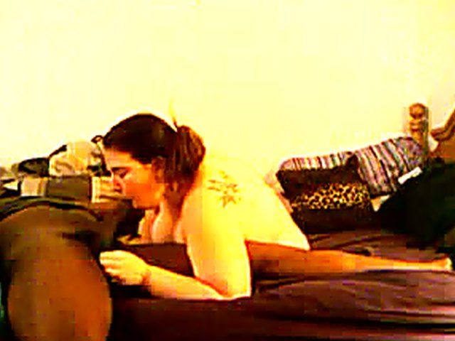 Fat chick sucks and fucks a black dick