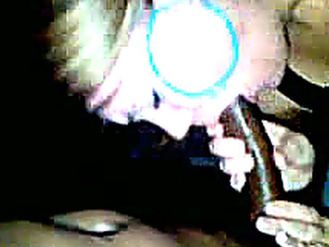 Blonde babe sucks black guys hard dick