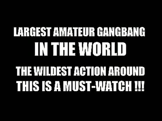 Amateur gangbang action with three dirty ladies