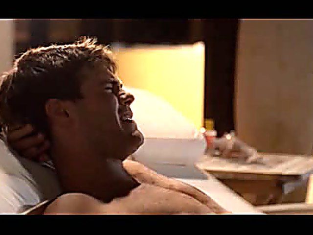 Bikini girl demonstrates her body and gives head