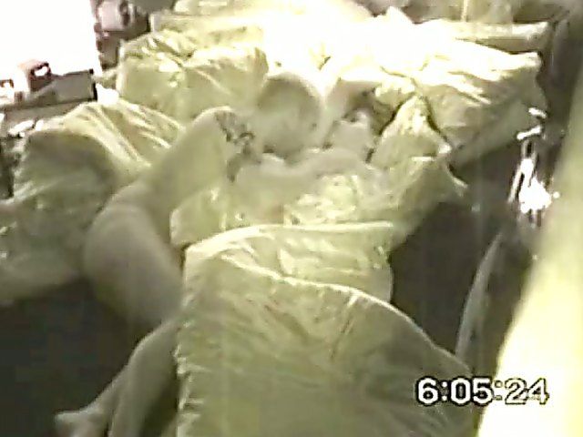 Horny couple caught fucking on camera