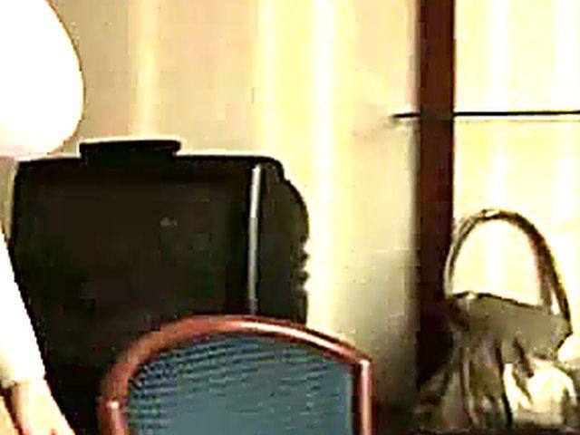 Amateur blonde gets her big tits caressed