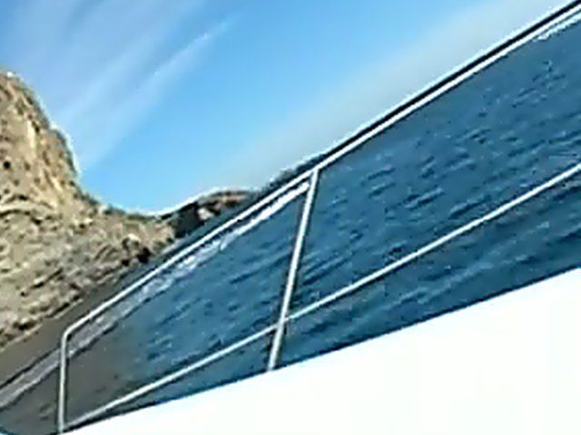 Blonde babe fucks and sucks on a yacht. 