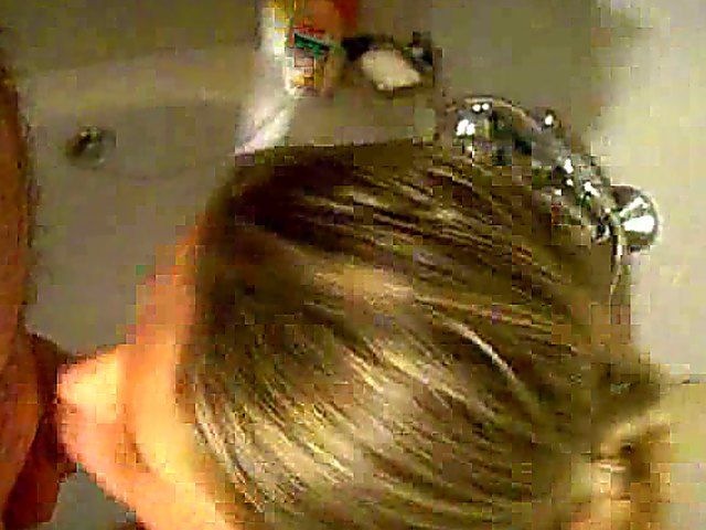 German babe fucks her lover in the shower