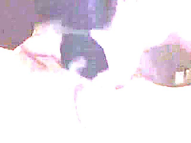 Masked babe sucks long dick on camera