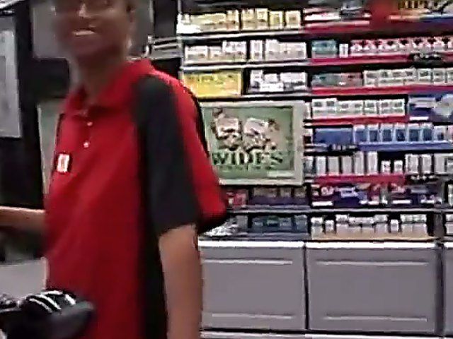 Young ebony chick sucks a hard dick