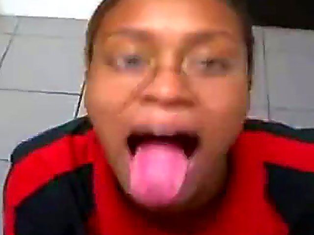 Young ebony chick sucks a hard dick