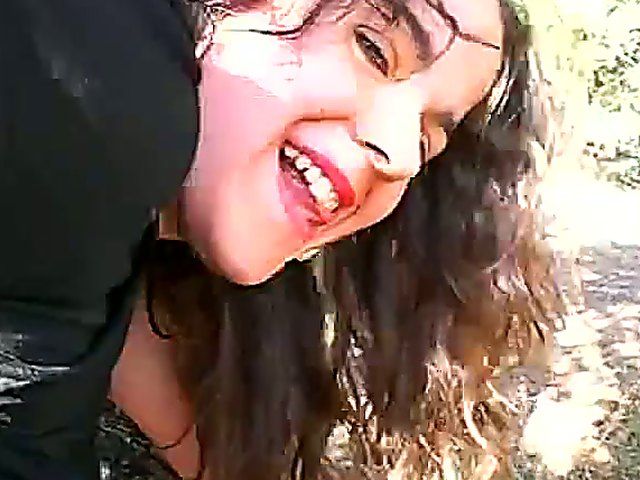 Brunette babe gets fucked up the ass