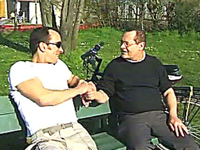 Fat mature babe gets fucked by two men