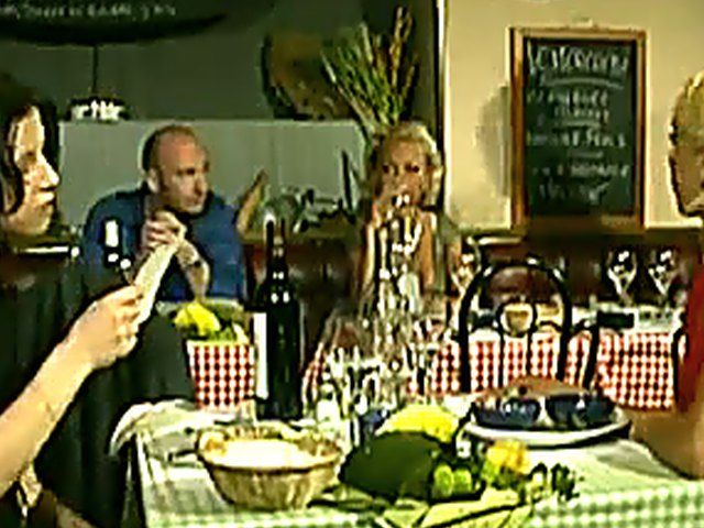 A dinner party turns into a great orgy