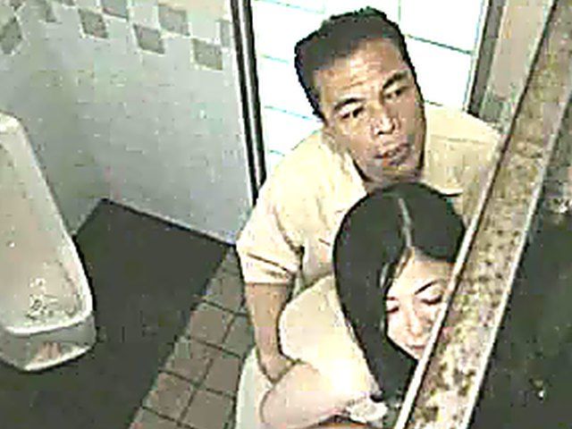Hot Asian slut gets fucked in the toilet
