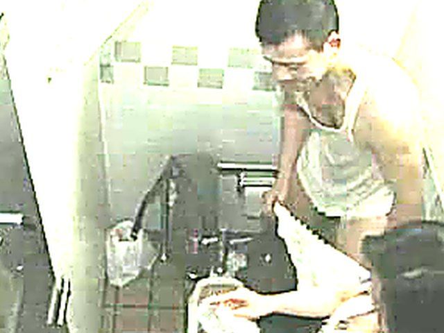 Hot Asian slut gets fucked in the toilet