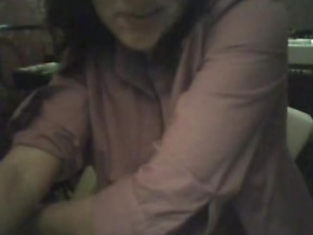 Topless amateur exposes her sexy tits on webcam