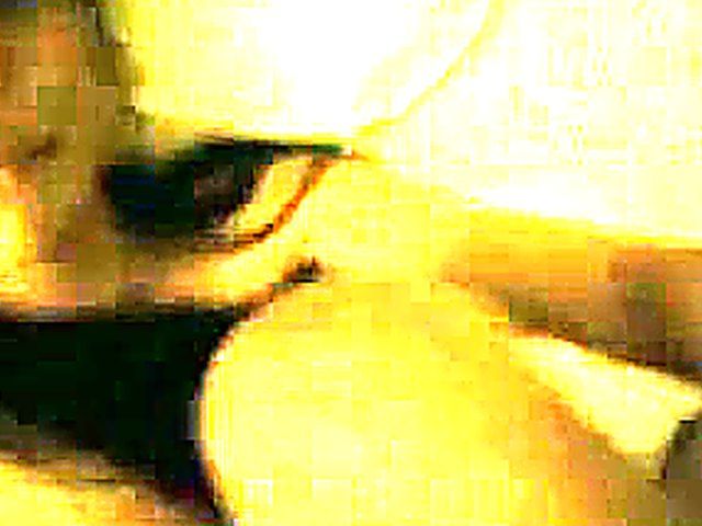 Stunning brunette gets filmed sucking and fucking dick