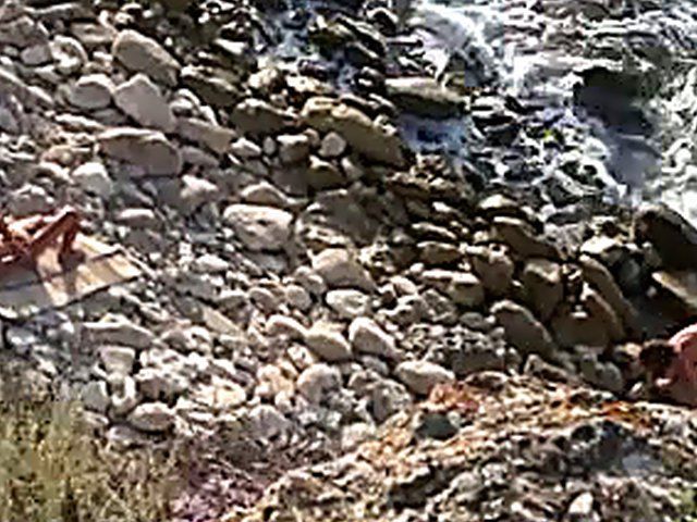 Horny couple have sex outdoors on the beach