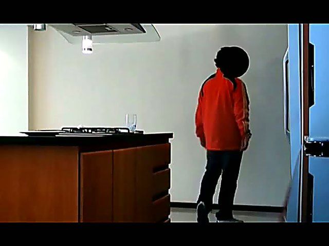 Horny Spanish guy seduces his cute house maid