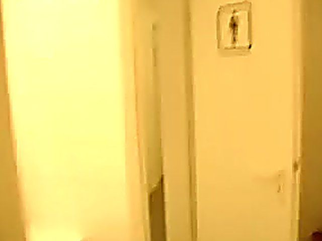 Naughty babe sucks cock in a toilet