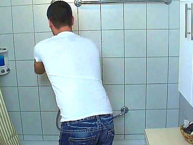 This babe is slippery when wet shower