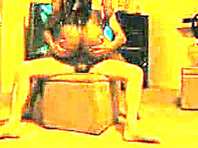 Bent over and ready to receive the rod