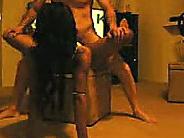 Bent over and ready to receive the rod